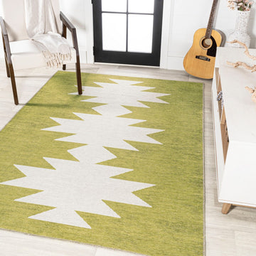 Chayton Minimalist Geometric Machine-washable Area Rug